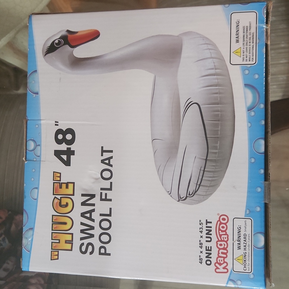 Huge Swan pool float 48"